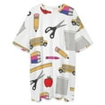 thumbnail image 3 of Teacher & School Item Mix Three Sleepshirts For Sleeping Travels Loose Sleepdress Pajama Dress Soft Nightdress Sleepwear, 3 of 7