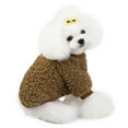 thumbnail image 3 of Skksst Puppy Dog Coral Fleece Jacket Winter Warm Sweater Coat Pet Clothes Apparel, 3 of 6