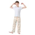 thumbnail image 2 of FORMRS Boys Pajama Pants with Pockets Size 13-14Y Kids Lounge Sleep Bottoms, Beige Nautical Pattern, 2 of 8
