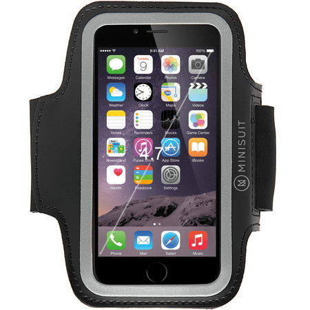 Minisuit Sporty Armband Key Holder for iPhone 7, 6s, 6 Black