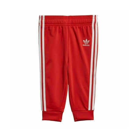 Adidas Boys Superstar Casual Jogger Pants, Red, S(4-5)
