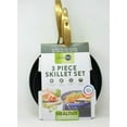 GreenPan 3 Piece Skillet Pan Set, Jewel Colors, Nonstick