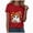 Red, variant on TOWED22 Women Cute Bow Ghost Halloween Shirt Funny Halloween Costume Tshirts Short Sleeve Spooky Graphic Tee Tops(Dark Green,3XL)