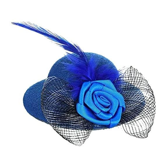 1 Pieces Chicken Hats for Hens Tiny Pets Funny Chicken Accessories Feather Top Hat with Adjustable Elastic Chin Strap Rooster Duck Parrot Poultry Stylish Show Costum