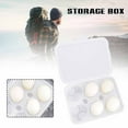 thumbnail image 3 of 6 Grid Egg Storage Box Container Portable Plastic Egg Holder for Outdoor Camping, 3 of 10