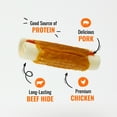 thumbnail image 4 of Good ‘n’ Fun Triple Flavor Mini Rolls, Long Lasting Dog Chews, 8 oz, 4 of 7