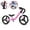 Pink, variant on smarTrike Folding Balance Bike, safety gear included, 2 years+, Pink