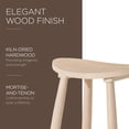 thumbnail image 4 of Open Box Maven Lane Luna Counter Stool in Light Oak Wood Finish, 4 of 6