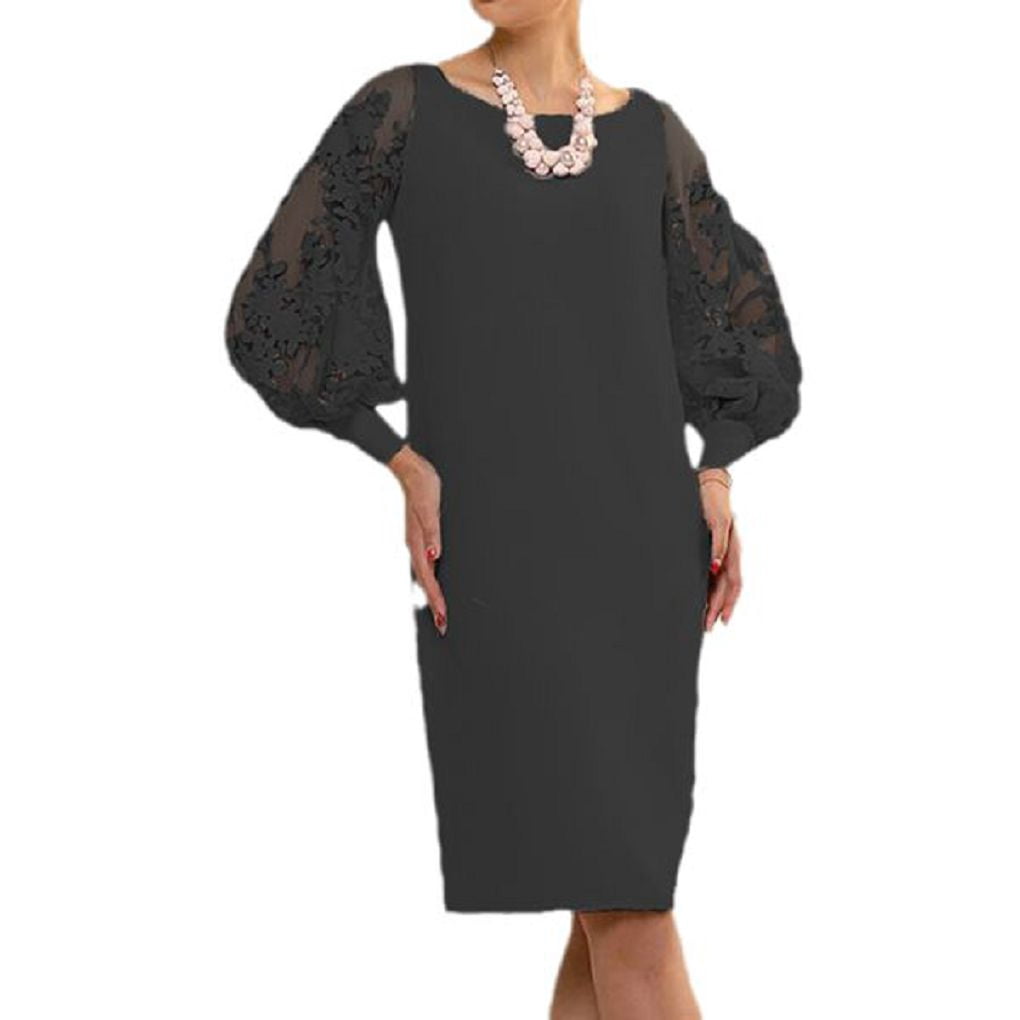 Sherrylily Lady Lace Patchwork Sleeve Dress Long Kuwait | Ubuy