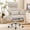 Beige, variant on NYOAK Reclining Office Chair with Footrest, Wide Seat Criss Cross Corduroy Desk Chair with 180 Degree Flat Armrests and Lumbar Pillow, Pink, 330 lb