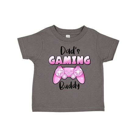 

Inktastic Dad s Gaming Buddy- Pink Controller Gift Toddler Boy or Toddler Girl T-Shirt