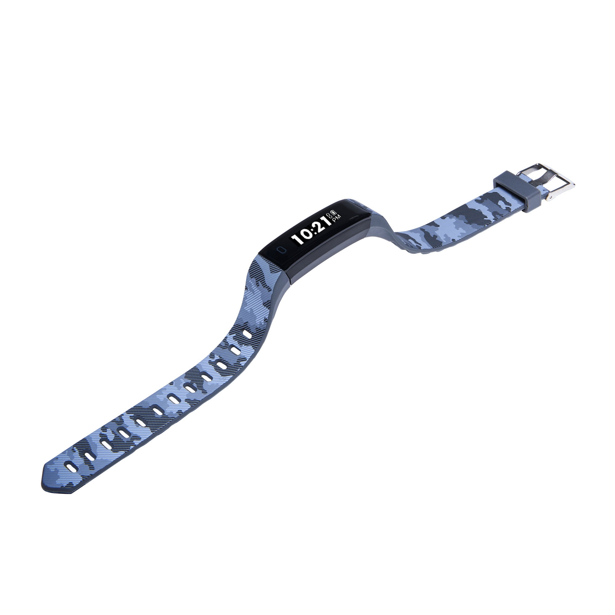 iTech Sport Activity Tracker with Interchangeable Strap, Grey Camo/Grey