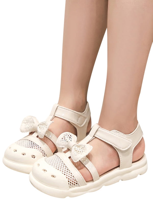 New girl/'s kids buckle sandals orange blue color summer casual t strap open toe
