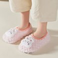 thumbnail image 6 of Miluxas Baby Booties Cozy Fleece Slippers Soft Baby Shoes with Gripper Soles, Winter Warm Infant Newborn Crib Sock Shoes First Walkers Pink XL(XL), 6 of 7