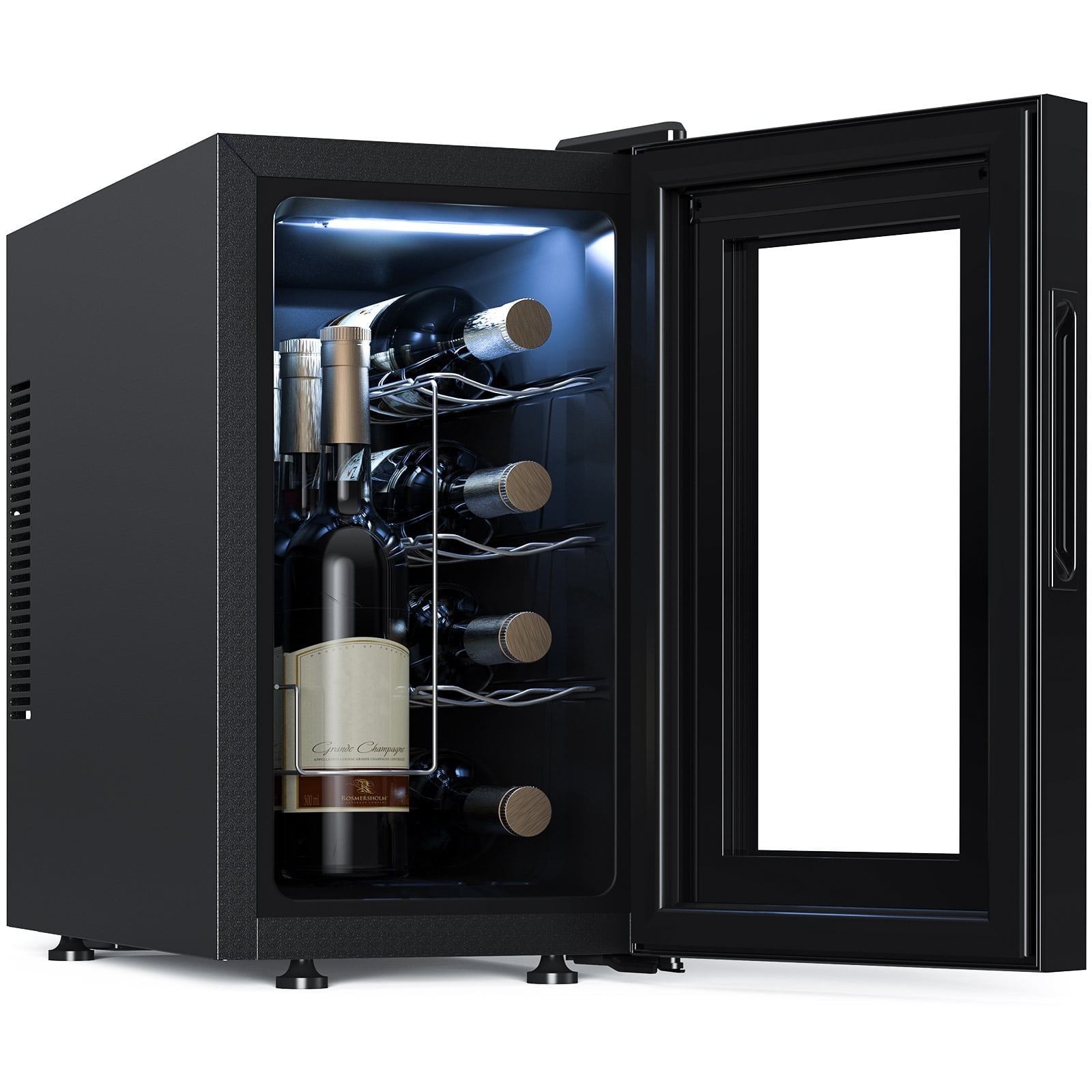 NEEDONE 8 Bottle Wine Cooler Refrigerator, Thermoelectric Wine Fridge Cellar ,Rapid Cooling,Touch Control, Ultra-Quiet & Energy Efficient,For Red White and Sparkling Wine ,Gifts for Women Men