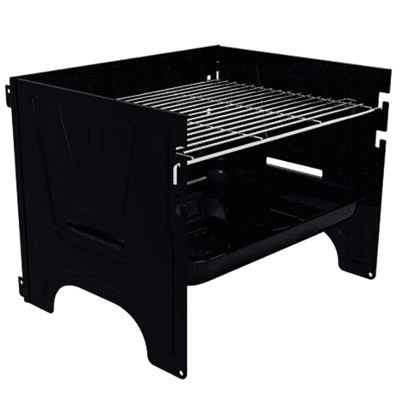 Asador Tramontina TCP 380 Carbón Portátil Inox