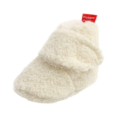 Kureaily Walkers Baby Snow Shoes Prewalker Boots Booties Toddler Soft First Girls Warming Boys Baby Shoes 6-12 Months