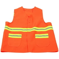 Soimiss Construction Worker Vest Orange Fabric 1Pcs
