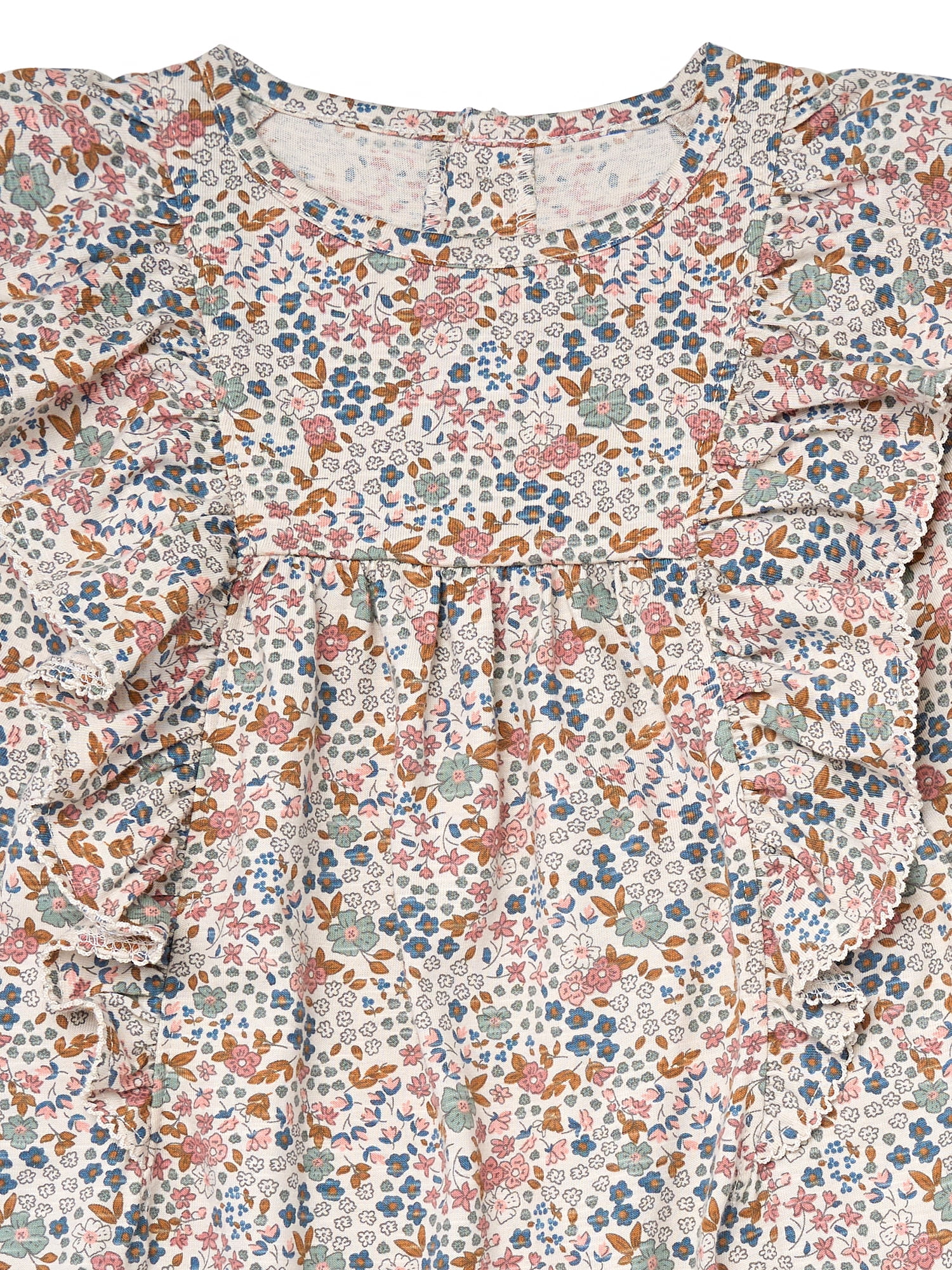 Modern Moments by Gerber Toddler Girl Dress with Ruffles, Sizes 12M-5T