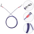 thumbnail image 5 of Masteelf 4-Pack Portable Dog Tie-Out Leashes with Steel Wire Cord for Camping, Backyard, Outdoor Activities, 5 of 8