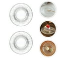 thumbnail image 3 of 2Pcs Exquisite Glass Plates Embossed Fruit Plates Transparent Dessert Plates, 3 of 8