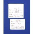 thumbnail image 2 of 500 Qty Unstrung Orange Price/Receipt Tags w/Easy-Tear Stub, 2 of 2