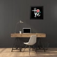 thumbnail image 4 of Rodriquez Jr, Enrique 20x20 Black Modern Framed Museum Art Print Titled - Love-Hope A, 4 of 5