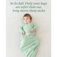 thumbnail image 4 of PurComfy Supersoft Long Sleeve Sleep Sack 1.0 TOG, Premium Baby Sleeping Bag 2-Way Zipper Sleep Sack with Sleeves 3-6 Month, Dolphin, 4 of 8