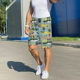 thumbnail image 7 of Kdxio Hawaiian Style Print Mens Sleep Shorts Bottoms Soft Comfy Pajama Wear Pants with Drawstring Pockets, 7 of 7