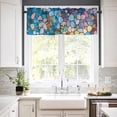 thumbnail image 3 of Kitchen Curtains and Valances Set, Rod Pocket Window Valance 18 Inch Window Curtain Panels for Living Room Bedroom Laundry, 27.5x36in, 3 Pieces, 3 of 7