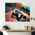 thumbnail image 2 of Designart Racing car in Monaco GP VII Canvas Wall Art, 2 of 5