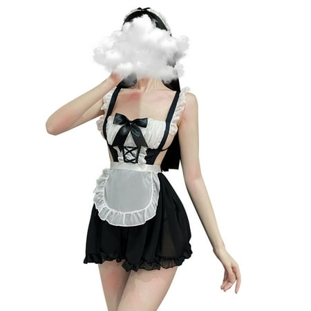 

Lingerie for Women Cute Sweet Dress Set Translucent Underwear