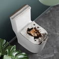 thumbnail image 2 of HELLHERO 2 Pcs Set Toilet Seat Covers for Bathroom Supplies Cat Stretch Toilet Seat Cover Adjustable, 2 of 5