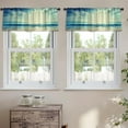 thumbnail image 2 of LALILO Kitchen Curtain Valance Sunset Beach Beach Rod Pocket Window Curtain 52"x 18" Set of 2, 2 of 7