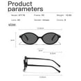 thumbnail image 2 of Fashion Small Frame Travel UV400 Protection Eyeglasses Oval Sunglasses Shades Small Round Sunglasses 1, 2 of 8