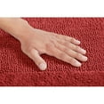 thumbnail image 4 of Better Trends 3 Piece Premium Bathroom Rug Set 100% Cotton Soft Tufted Bath Mat Water absorbent Reversible U shape Toilet Bath Rug Perfect for Bathroom, Shower and Bathtub Use, Red - Edge Collection, 4 of 5