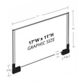 thumbnail image 2 of Two-Sided Large Acrylic Sign Holder With Magnetic Boots 17"W X 11"H, 2-Pack, 2 of 2
