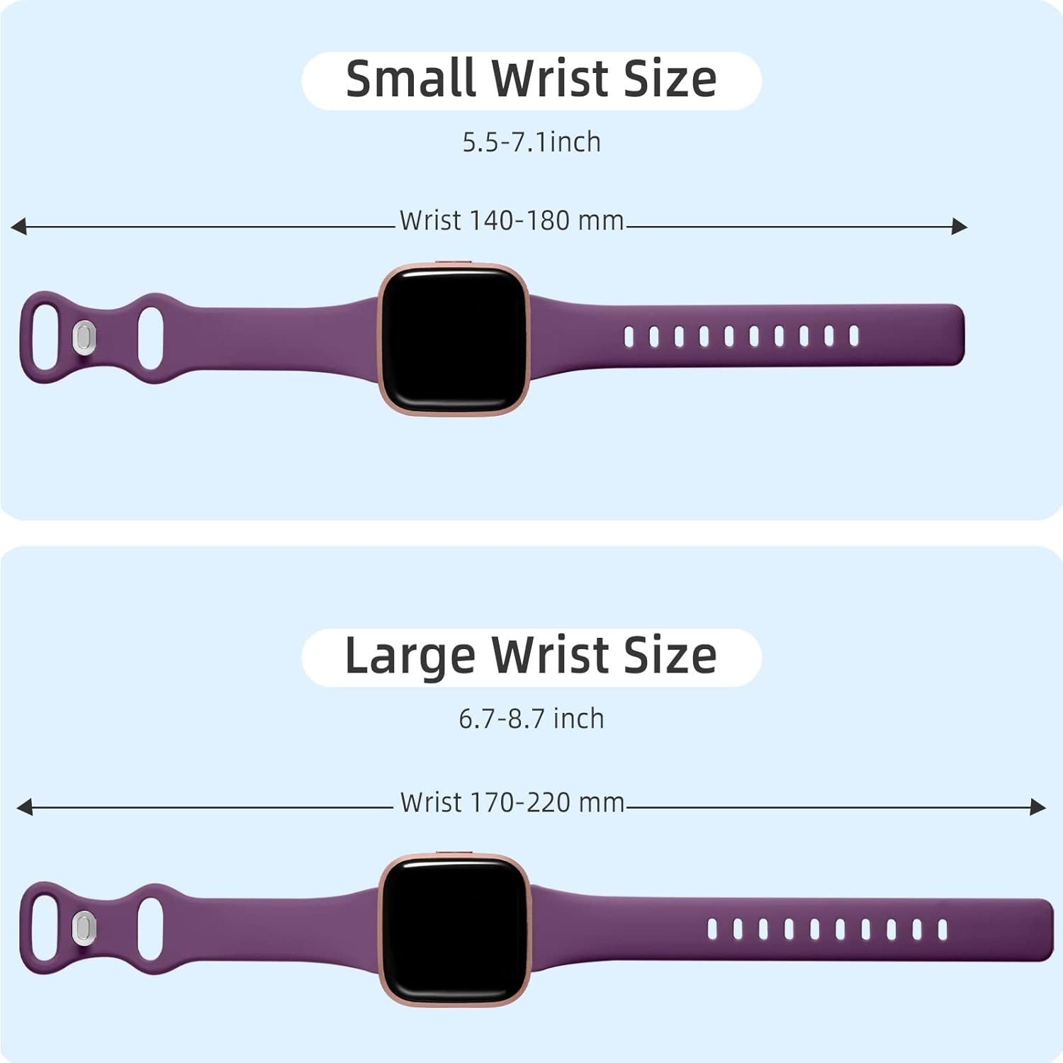 4 Pack Slim Bands Compatible with Fitbit Versa 2/Fitbit Versa/Fitbit Versa Lite/SE, Silicone Replacement Smartwatch Wristband for Women Men(Small, Black/Gray/Pink Sand/White)