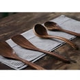 thumbnail image 4 of Wooden Spoons for Cooking 4Pcs Wooden Utensil Set for Cooking Luxury Natural Teak Wood Spatulas and Spoons Cooking Utensils Set for Kitchen Nonstick Cookware Gift for Women Men, 4 of 7