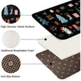 thumbnail image 5 of Bath Mats for Bathroom Black Cartoon Christmas Tree Cartoon Washable Cover Floor Rug Carpets Floor Mat Bathroom Decorations 16x24 Inches for Kitchen Bedroom Indoor, 5 of 6