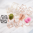 thumbnail image 4 of Soporte para esponja de belleza, soporte para secar esponjas de maquillaje, soporte para exhibición de polvos en forma de huevo, oro rosaforma: 05;, 4 of 5