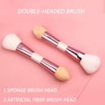 thumbnail image 4 of Kokovifyves Makeup Brushes under $5 Double Makeup Brush Multi-function Powder Blusher Brush Sponge Brush Makeup Powder, 4 of 7