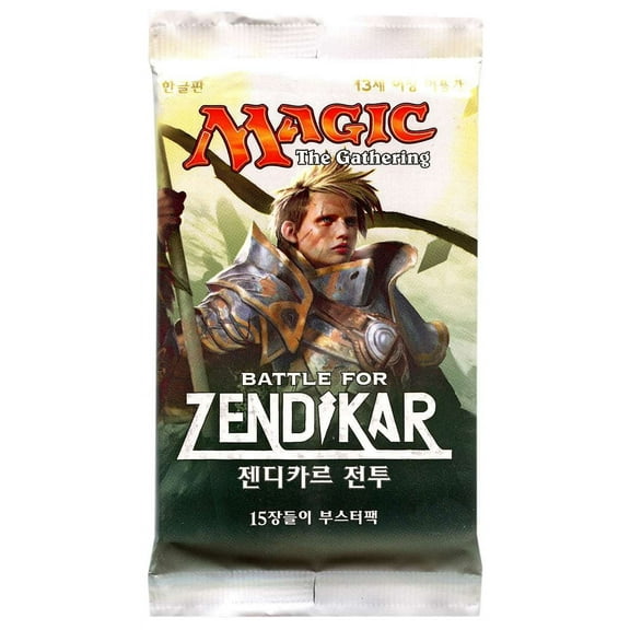 Magic The Gathering Battle for Zendikar Booster Pack (Korean)