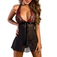 thumbnail image 3 of Lencería sexy para mujer Body con frente abierto, mono erótico de malla de encaje para niña, 3XL Monstrate XX000146-06, 3 of 7