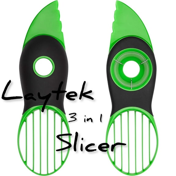 Laytek 3 In 1 Avocado Slicer Peeler Multifunctional Avocado Cutter Tool Fruit