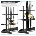 DaiZuY Fishing Rod Rack Holder Organizer, Lightweight Aluminum Vertical
