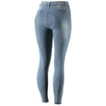thumbnail image 4 of Horze Kaia Womens High Waist Denim Silicone Full Seat Breeches, 4 of 6