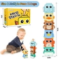 thumbnail image 4 of Set de juguetes apilables BASUN para niños mayores de 18 meses con 6 animales, 4 of 6
