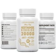 Misspep Nicotinamide Riboside 350mg NR 20000 Supplement, 99% High Purity, Misspep Nutrition
