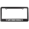 This End Up - Off Road Truck Jeep License Plate Frame